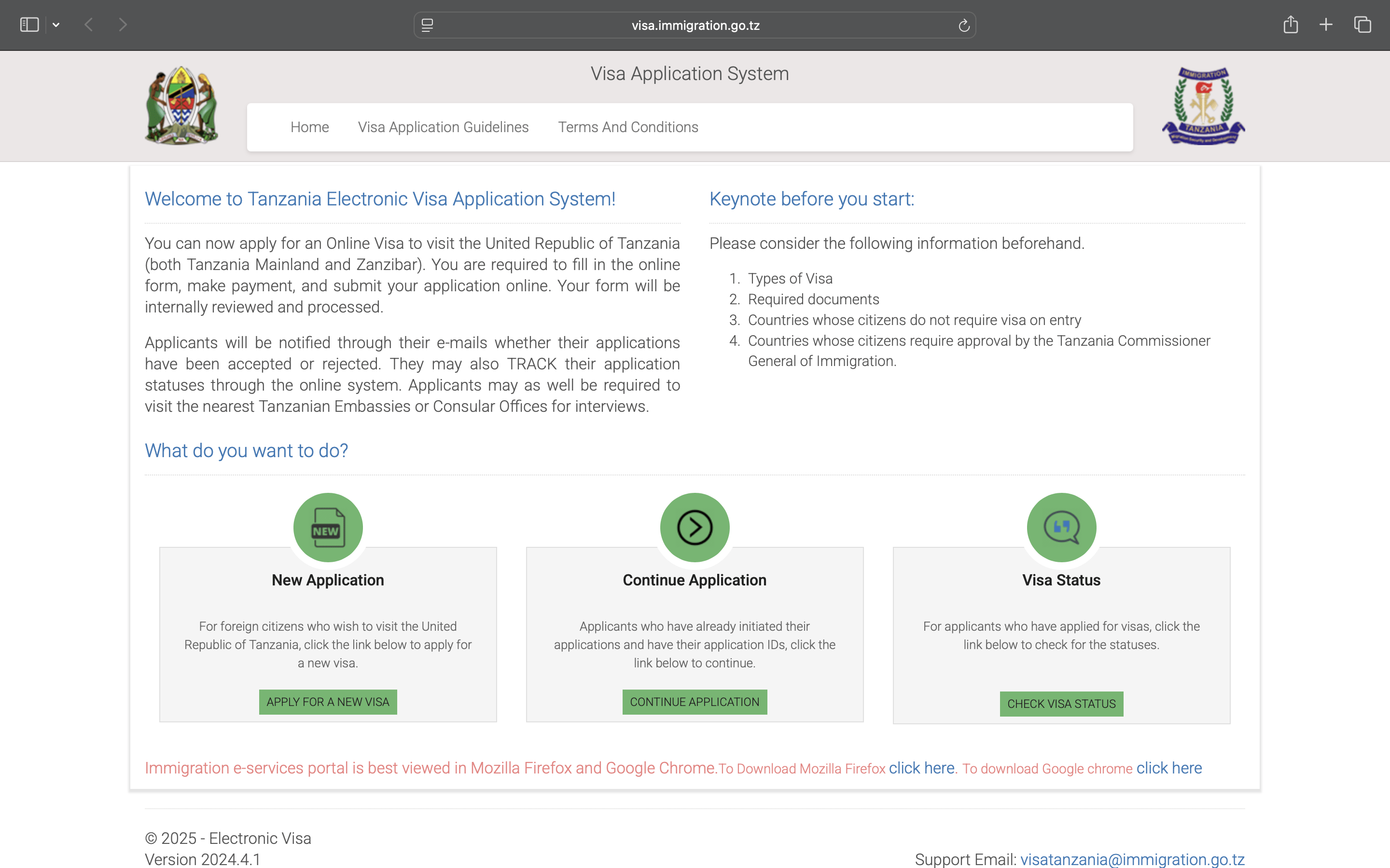 Visa Application